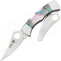 Складной нож с двумя лезвиями Spyderco MicroDyad Black Pearl - 112P&SBP можно купить по цене .                            